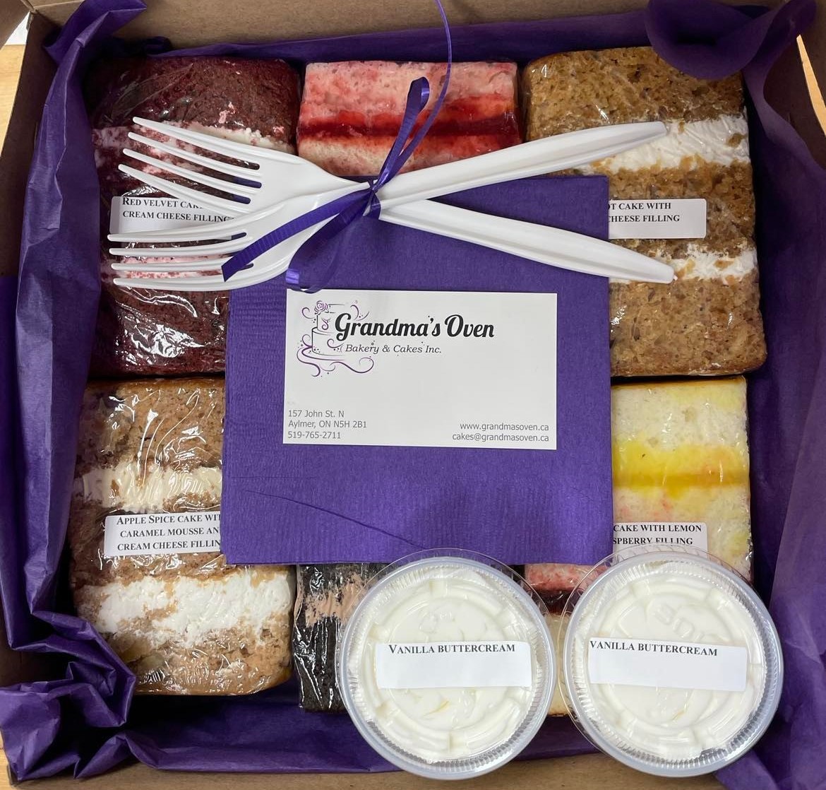 Cake Tasting Boxes Grandma s Oven